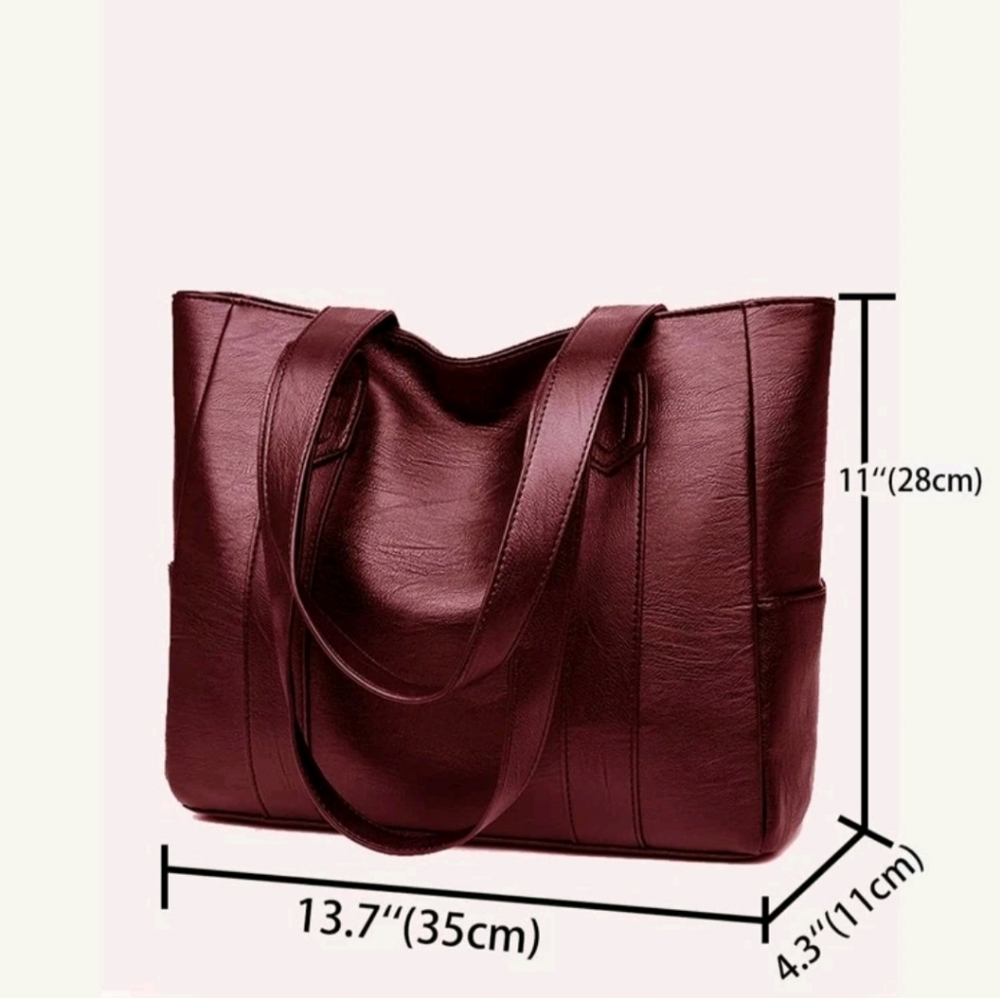 Red tote - Picture 2 of 3